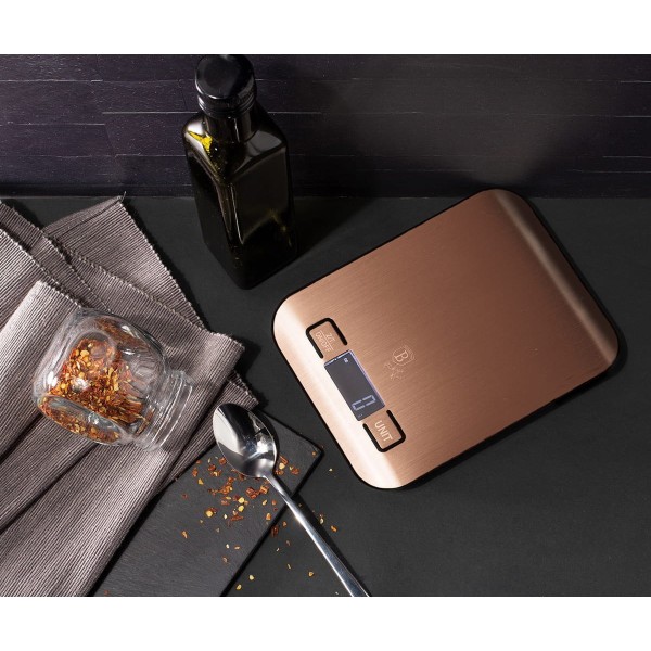 Waga kuchenna Berlinger Haus Rose Gold BH-9424 Ultra-Slim do precyzyjnego ważenia składników