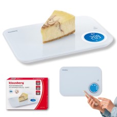 Кухонна електронна вага Klausberg KB-7938, до 5 кг, Bluetooth — для зважування інгредієнтів під час готування