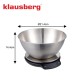 Кухонна вагa, Klausberg KB-7939, електронна 5 кг/1.8 л з Bluetooth для точного зважування продуктів