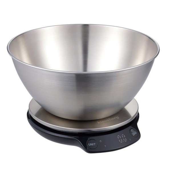 Кухонна вагa, Klausberg KB-7939, електронна 5 кг/1.8 л з Bluetooth для точного зважування продуктів