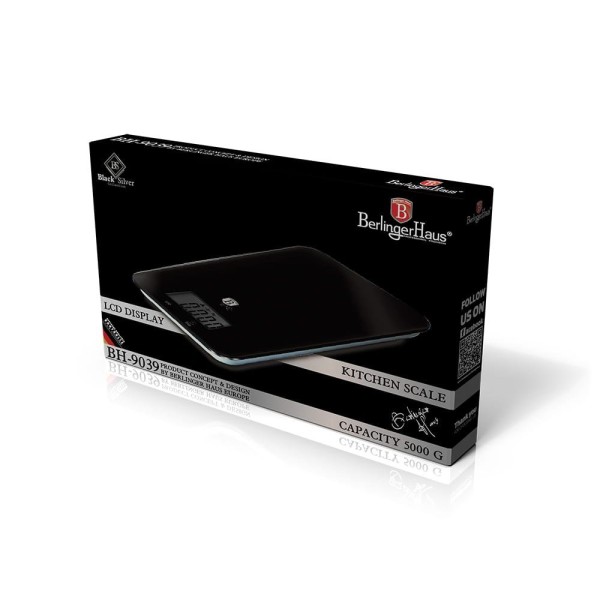 Waga kuchenna Berlinger Haus Black Silver BH-9039 ultra slim do precyzyjnego ważenia