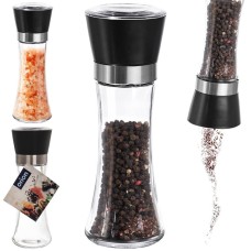 Приручний млинок для перцю й солі, ORION, ручний, скляний, 18.5 см, 130195