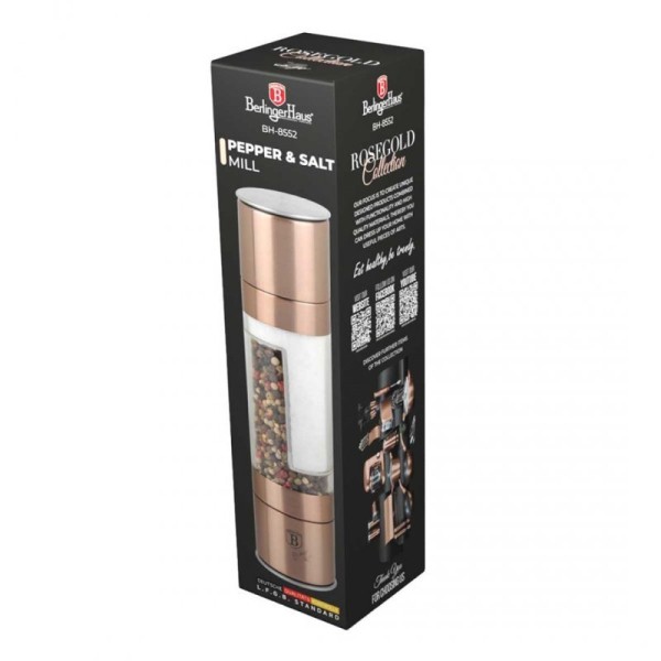 MŁYNEK DO PIEPRZU I SOLI BERLINGER HAUS BH-8552 ROSE GOLDE