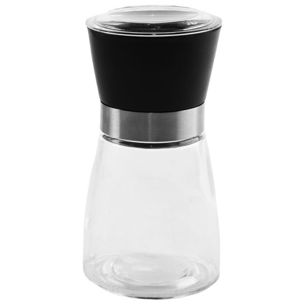 Młynek do przypraw EXCELLENT HOUSEWARE 259402 — ręczny szklany 13 cm (pieprz/sól)