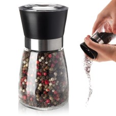 Młynek до перцю та солі, EXCELLENT HOUSEWARE, рукопересний, скляний 13 см, 259402  