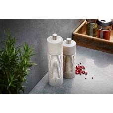 Młynek do przypraw TEDORO 14 cm — sól i pieprz, biały