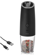 Młynek do przypraw ORION 130234 — elektryczny młynek do soli i pieprzu 20 cm, z ładowarką