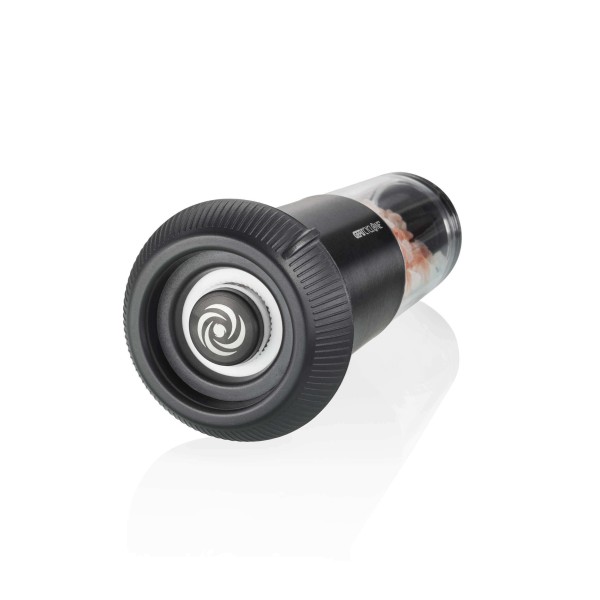 Млинок для спецій GEFU X-PLOSION® M, чорний – для меленння солі та перцю в кухні