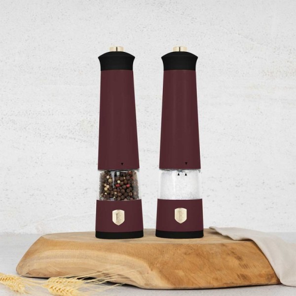 Електричний млинок, Berlinger Haus BH-9555 Leonardo, набір для солі й перцю, для кухні