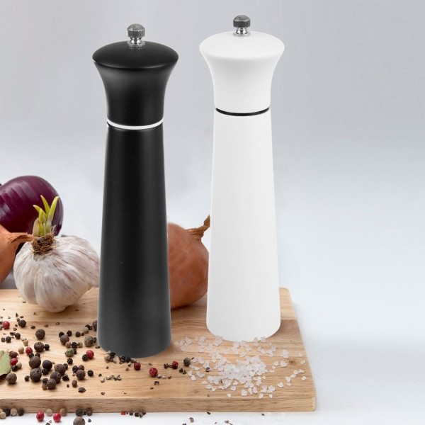 Пристрій: Мелешка/Млинок для перцю та солі, Orion, дерев’яний білий 21.5 см