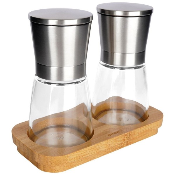 Młynek do pieprzu i soli ORION, 2x170ml, stojak, ręczny, 130228, Młynki do przypraw, Wyposażenie kuchni, Przybory i akcesoria kuchenne