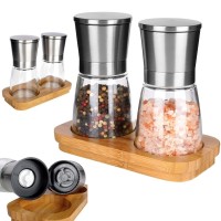 Młynek do pieprzu i soli ORION, 2x170ml, stojak, ręczny, 130228, Młynki do przypraw, Wyposażenie kuchni, Przybory i akcesoria kuchenne