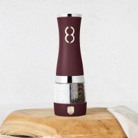 Електричний млинок для спецій Berlingerhaus Leonardo BH-9644, мелє перець і сіль, кухонний аксесуар для домашнього використання Електричний млинок для спецій Berlingerhaus Leonardo BH-9644, мелє перець і сіль, кухонний аксесуар для домашнього використання