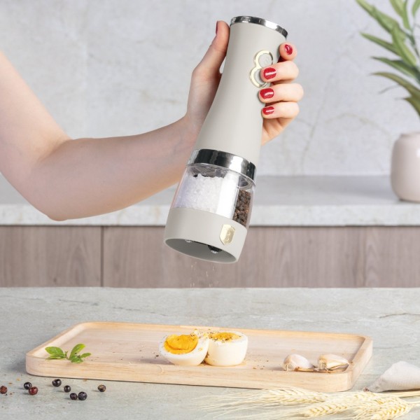 Електричний млинок для спецій Berlingerhaus Sahara Collection BH-9645, для перцю і солі, 2 в 1 Електричний млинок для спецій Berlingerhaus Sahara Collection BH-9645, для перцю і солі, 2 в 1