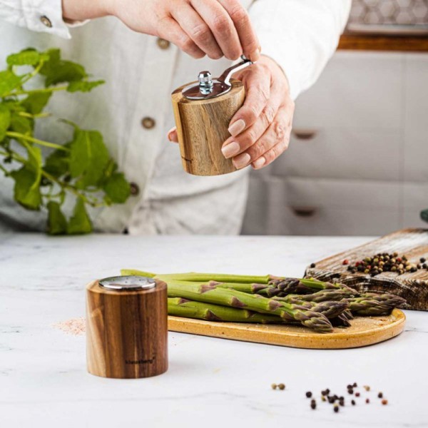 AKACJOWY MŁYNEK DO PIEPRZU + SOLNICZKA KLAUSBERG KB-7859