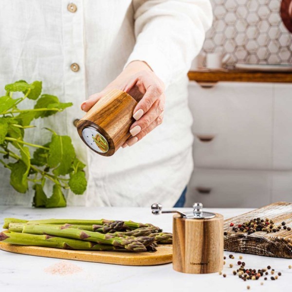 AKACJOWY MŁYNEK DO PIEPRZU + SOLNICZKA KLAUSBERG KB-7859