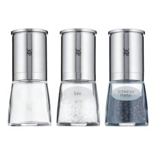 Млинець Zestaw 3 Młyneków do przypraw Ceramill de Luxe від WMF, млинець для спецій з керамічними циліндрами, компактний набір для кухні