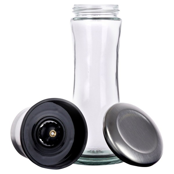 Młynek do soli i pieprzu EXCELLENT HOUSWARE 259368 (szklany 19 cm)