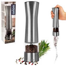 Młynek do przypraw ORION 130224 — elektryczny stalowy 21,5 cm (sól i pieprz)