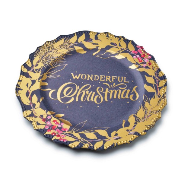 Podtalerz Blanche Festive dekoracyjny 33x33x2 cm do nakrycia stołu
