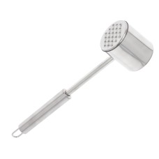 М’ясний молоток, Brunbeste BB-3336, для відбивання котлет, металевий, великий, срібний