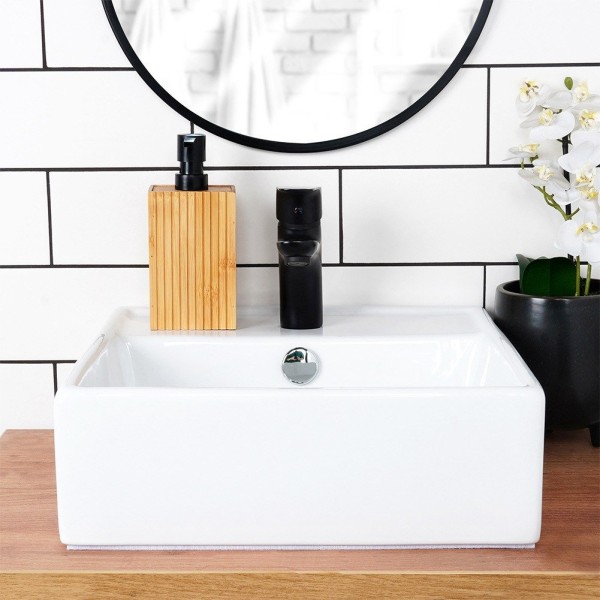 Dozownik kuchenny BATHROOM SOLUTIONS 567046 — na mydło płyn do naczyń, drewno 280 ml