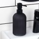 Дозатор скляний до миття посуду VILDE 568002, 400 мл, чорний, для зливної кухні, використовуйте з рідким миючим  
