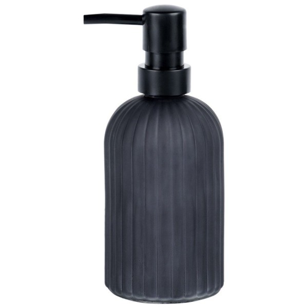 Дозатор скляний до миття посуду VILDE 568002, 400 мл, чорний, для зливної кухні, використовуйте з рідким миючим  