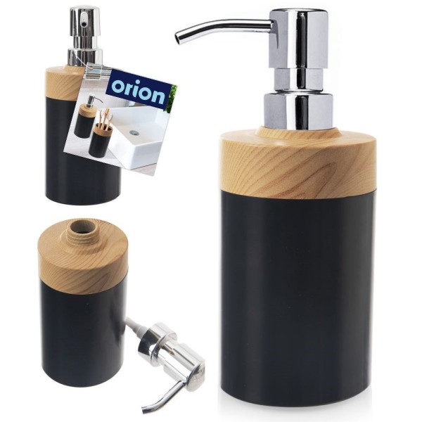 Dozownik kuchenny ORION 530790 — do mydła i płynu do naczyń, pianka, 380 ml, czarny
