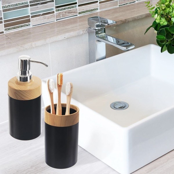 Dozownik kuchenny ORION 530790 — do mydła i płynu do naczyń, pianka, 380 ml, czarny