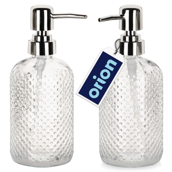 Dozownik kuchenny Orion 530785, szklany 430 ml do mydła i płynu do naczyń