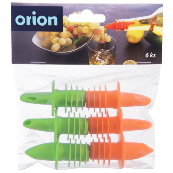 Зручний дозатор для пляшок ELAST, ORION, набір 6 шт, еластичний, для розливу/наливу (половник не потрібен)