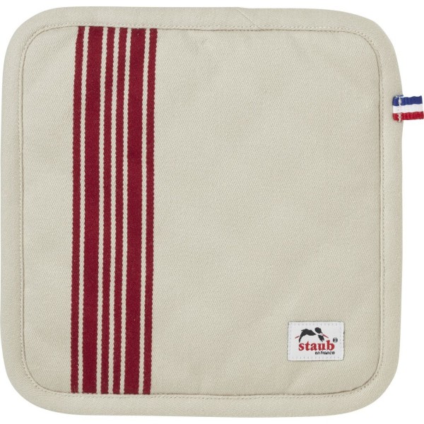 Rękawica kuchenna, STAUB, rączki materiałowe 21 cm, czerwona