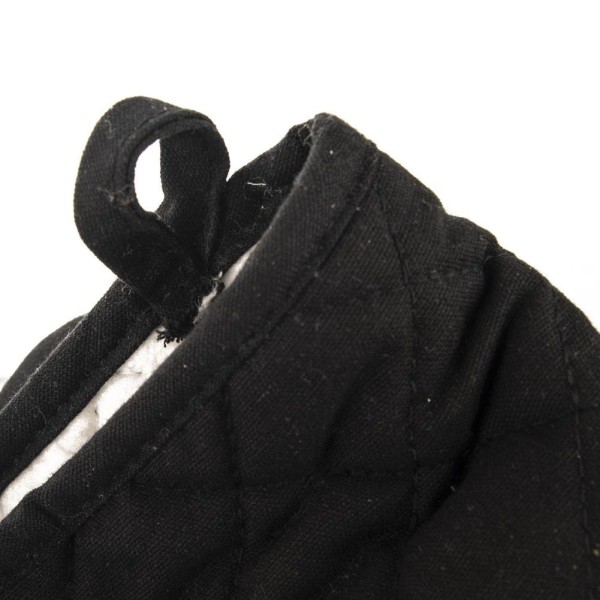 Кухонна рукавиця, ORION 153905, бавовняна чорна 15 см з магнітом — для зняття гарячого посуду