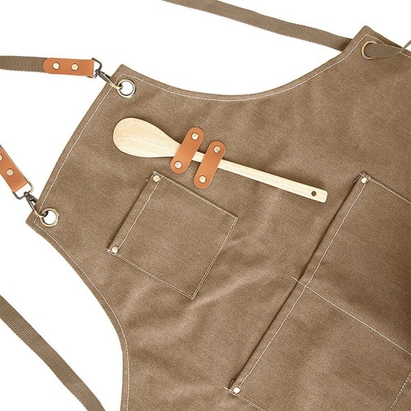 Fartuch kuchenny Orion 960870 — wiązany, brązowy