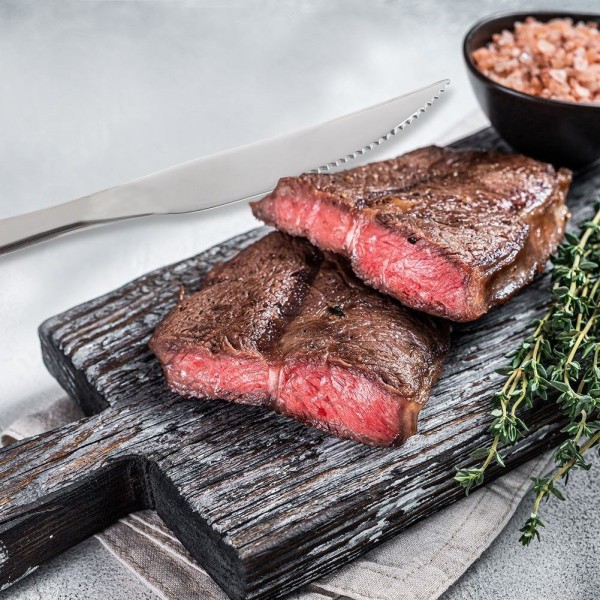 Noże do steków Orion 831172 — 2 szt. stalowe sztućce do mięsa, burgerów i pizzy