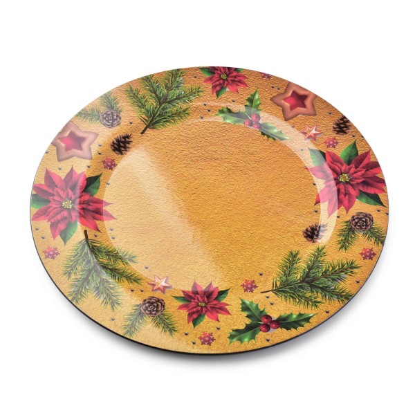 Podstólka Blanche Festive Art dekoracyjny 33x33x2 cm, Podtalerez, Blanche Festive  
