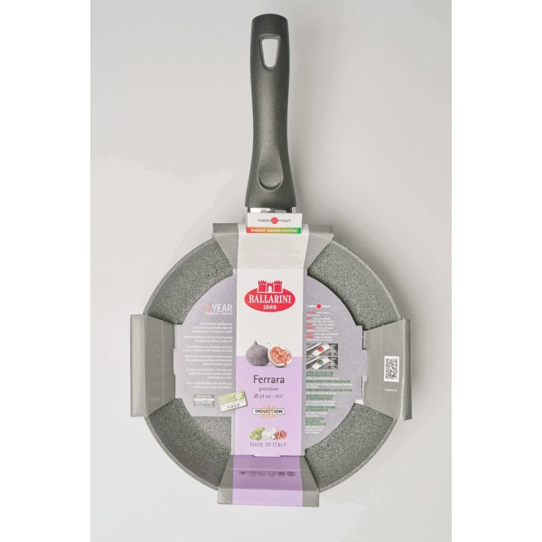 Patelnia tradycyjna Ballarini Ferrara 28 cm granitowa indukcyjna głęboka