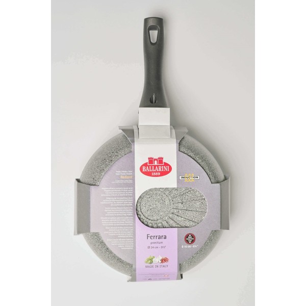 Patelnia tradycyjna Ballarini Ferrara 28 cm granitowa indukcyjna głęboka