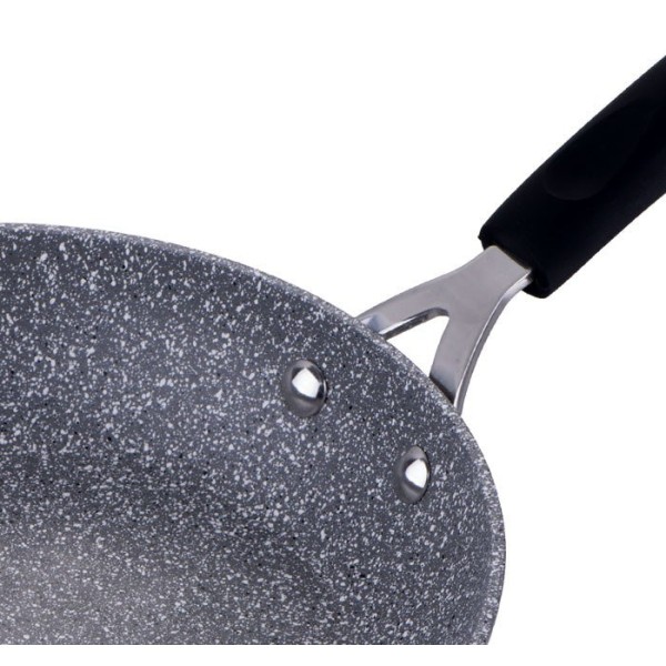 Patelnia tradycyjna Berlinger Haus Gray Stone Touch Wok 28 cm BH-1159