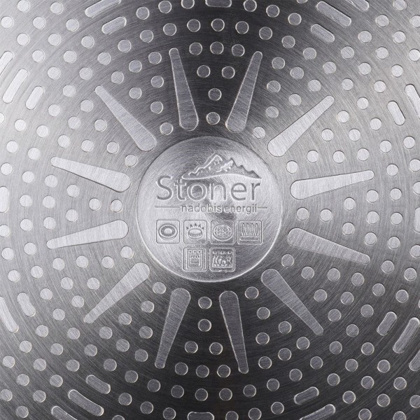 Patelnia tradycyjna, STONER Orion 112928 – granitowa 26 cm, nieprzywierająca, do indukcji