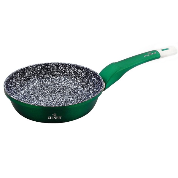 Patelnia Teflonowa Zilner Stonetec Emerald 20cm do smażenia bez przypalania ZL-7193-G
