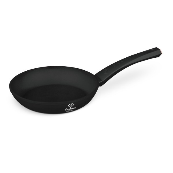 Патерня Fashion TV FTV-0020 для приготування страв, 20 см, титанова покриття, матова чорна з рожевим золотом