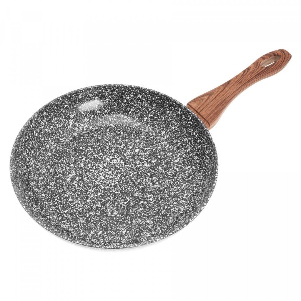 Zestaw patelni tradycyjnych Kinghoff Granit Wood 20/24/28 cm na kuchnię