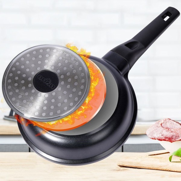 Patelnia tradycyjna Orion Grande 18 cm — granitowa nieprzywierająca, indukcja