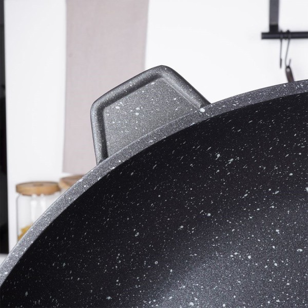 Patelnia tradycyjna Orion Grande 32 cm – granitowa nieprzywierająca, indukcja