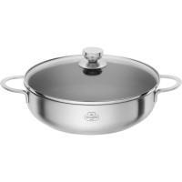 Patelnia głęboka Ballarini Ancona 28 cm non-stick z pokrywką do smażenia i duszenia