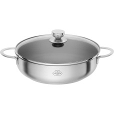Patelnia głęboka Ballarini Ancona 28 cm non-stick z pokrywką do smażenia i duszenia