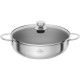 Patelnia głęboka Ballarini Ancona 28 cm non-stick z pokrywką do smażenia i duszenia