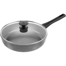 Patelnia tradycyjna Zwilling Terreno Plus sauté z pokrywką 28 cm szara